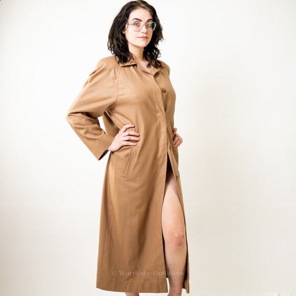Vintage Pendleton Camel Wool Trench Coat - Picture 5 of 8